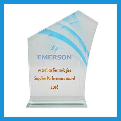 EMERSON-Actuation Technologies Supplier Performance Award-2018