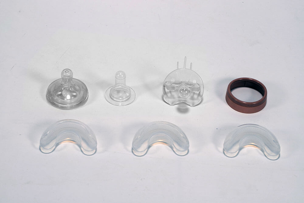 Liquid silicone molding process